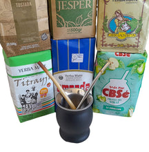 Load image into Gallery viewer, Yerba Mate 6 Sample Bags (ALL TYPES) Kit – Steel Mate Cup & 2 Bombillas
