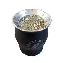 Load image into Gallery viewer, Black Laser Engraved Stainless Steel Yerba Mate Cup & Bombilla – Create your Own Design!