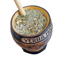 Load image into Gallery viewer, PERSONAL NAME on Customizable “Yerba Mate” Mate Gourd + 2 Bombillas