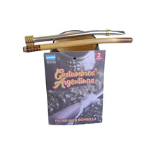 Load image into Gallery viewer, PERSONAL NAME on Customizable “Yerba Mate” Mate Gourd + 2 Bombillas