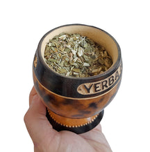 Load image into Gallery viewer, PERSONAL NAME on Customizable “Yerba Mate” Mate Gourd + 2 Bombillas