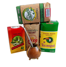 Load image into Gallery viewer, 4 Organic Yerba Mate Bags + Gourd & Bombilla - FREE SHIPPING USA-CANADA