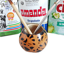 Load image into Gallery viewer, 6 Yerba Mate Bags (ALL TYPES) Sample Kit – Mate Gourd & 2 Bombillas