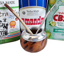 Load image into Gallery viewer, 6 Yerba Mate Bags (ALL TYPES) Sample Kit – Mate Gourd & 2 Bombillas