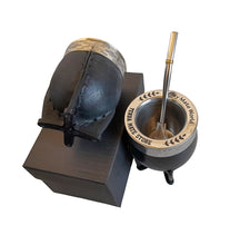 Load image into Gallery viewer, Imperial Customizable Laser Engraved Steel Yerba Mate Gourd Set - Gift Box