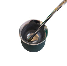 Load image into Gallery viewer, Organic Yerba Mate Set: 140 ml Steel Gourd, 1 kg Yerba &amp; 16 cm Bombilla