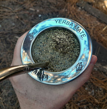 Load image into Gallery viewer, Laser-Engraved Wooden Mate Cup S. Steel Rim &amp; Bombilla | Personalized Set