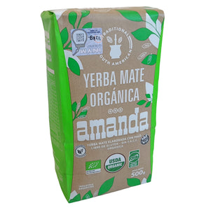 Yerba Mate AMANDA Organic Certified Unsmoked / 1.10 Pounds - 0.50 Kilo
