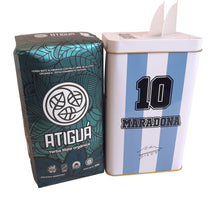Load image into Gallery viewer, Maradona #10 Collector's Tin + Atigua Award-Winning Yerba Mate