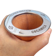 Load image into Gallery viewer, Laser-Engraved Wooden Mate Cup S. Steel Rim &amp; Bombilla | Personalized Set