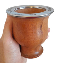 Load image into Gallery viewer, Laser-Engraved Wooden Mate Cup S. Steel Rim &amp; Bombilla | Personalized Set