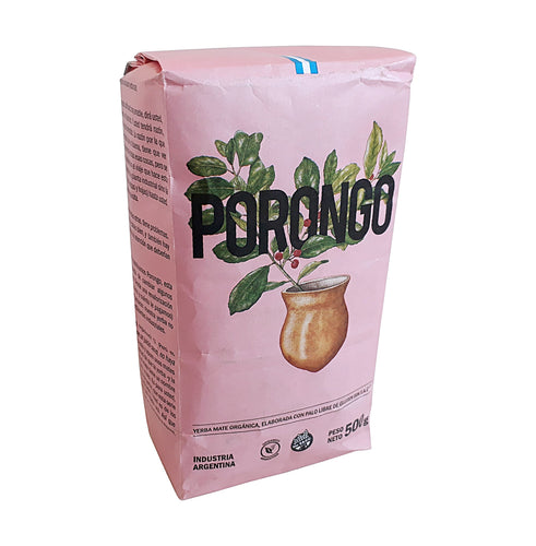 Yerba Mate PORONGO ORGANIC Certified Unsmoked  / 1.10 Lbs Bag - High Quality