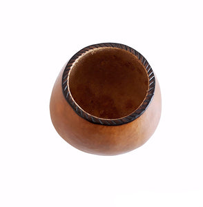 Yerba Mate Gourd - Medium Size Natural Plain (Large Apple)