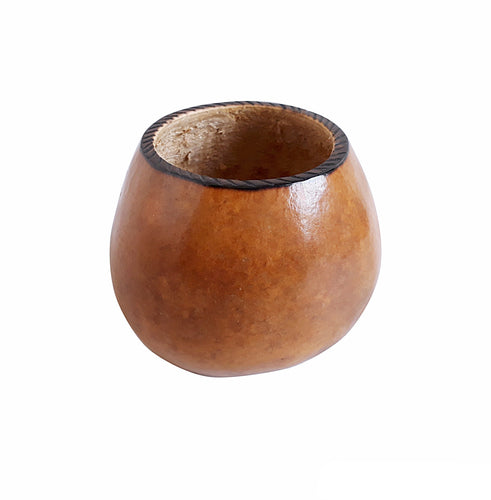 Yerba Mate Gourd - Medium Size Natural Plain (Large Apple)