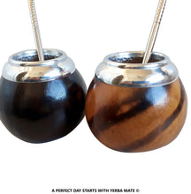 Load image into Gallery viewer, 2 Mate Gourds + 2 Detachable Bombillas - 2 Sets at the Price of 1!