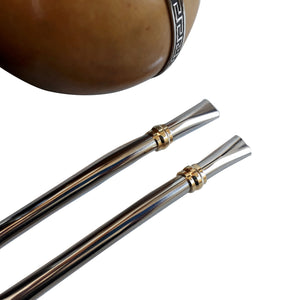 Yerba Mate Super Sale! 2 Mate Gourds, 2 Organic Yerba Bags, 2 Stainless Steel Bombillas