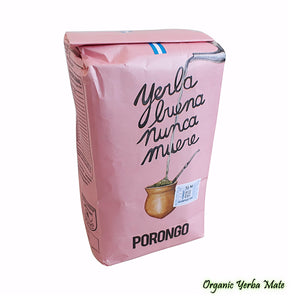 Yerba Mate PORONGO ORGANIC Certified Unsmoked  / 1.10 Lbs Bag - High Quality