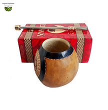 Load image into Gallery viewer, “ARGENTINA” 3 Stars World Cup Soccer Yerba Mate Gourd, Yerba Bag &amp; Bombilla