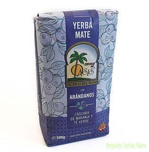 Yerba Mate Hierbas del Oasis w/ Blueberries, Orange & Green Tea - 1.10 Lbs Bag