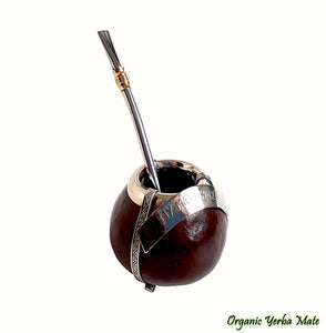 Custom your Yerba Mate Gourd with your Name - Includes Bombilla